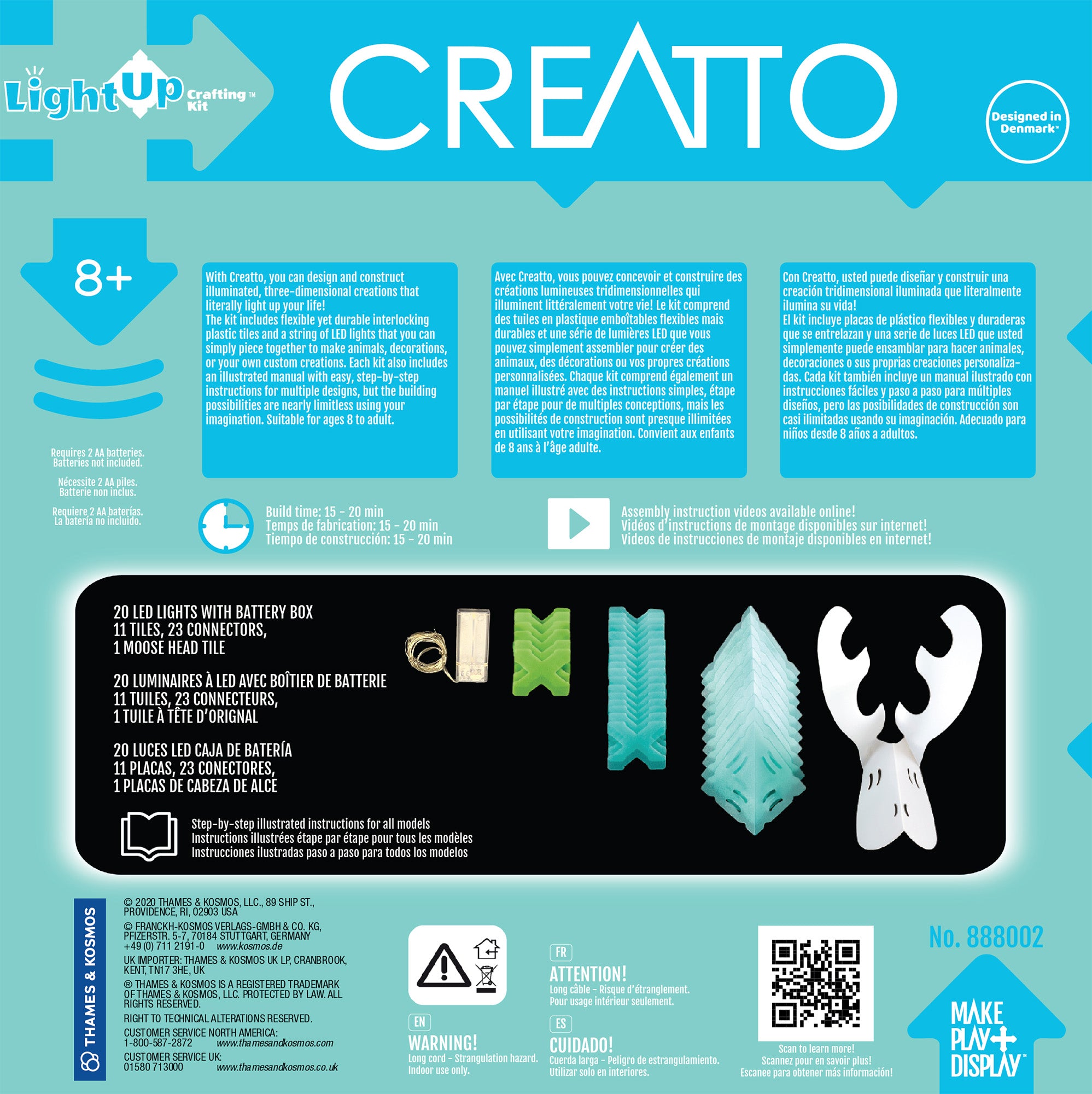 Creatto Moose - LED Light Up Crafting Kit    