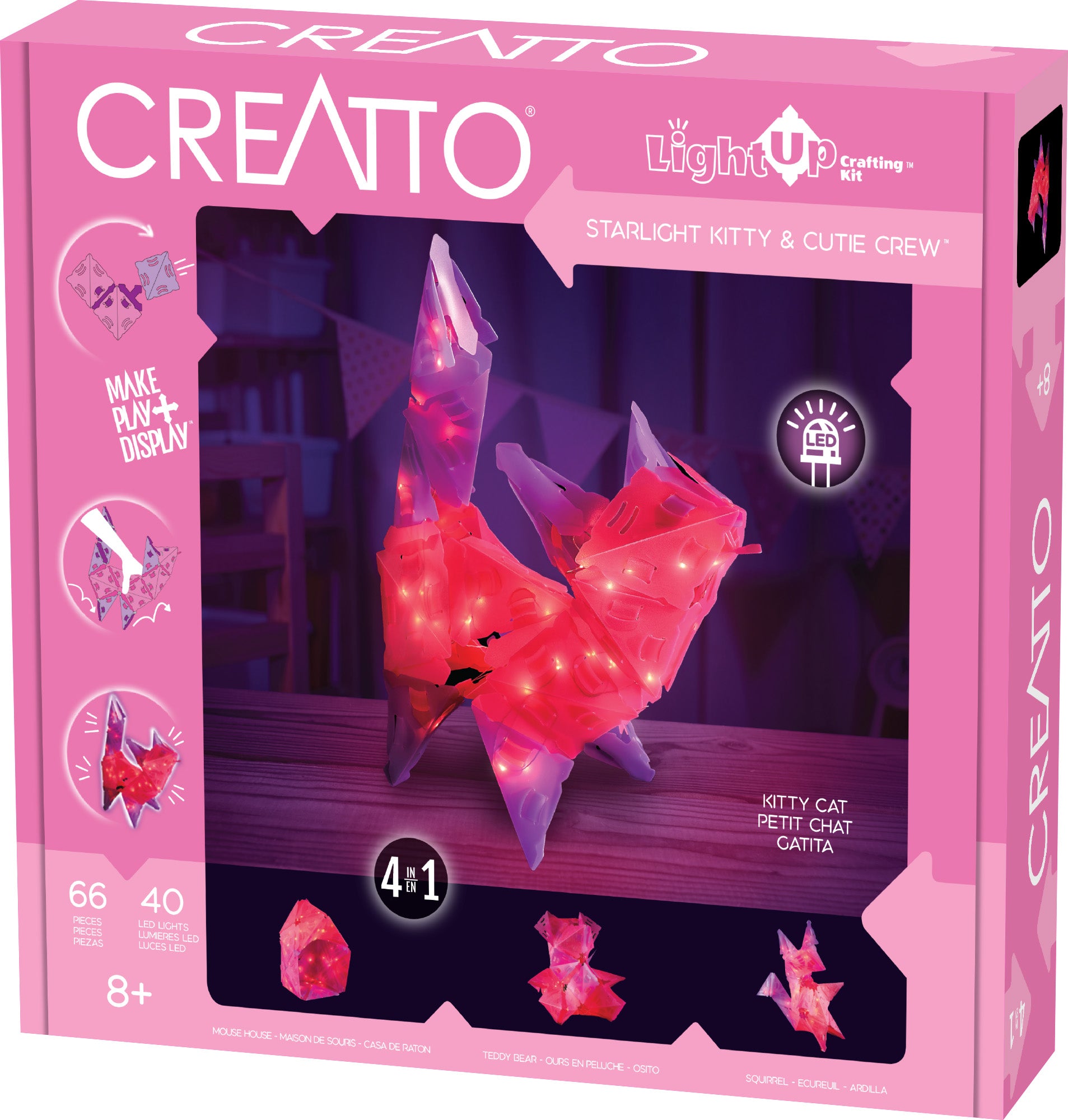 Creatto Starlight Kitty and Cutie Crew - Light Up 3D Puzzle    
