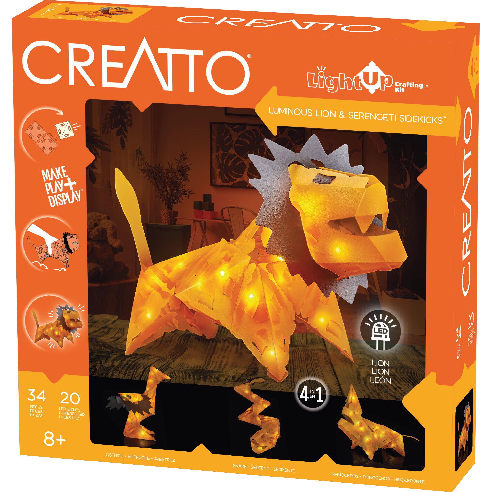 Creatto Lion - LED Light Up Crafting Kit    