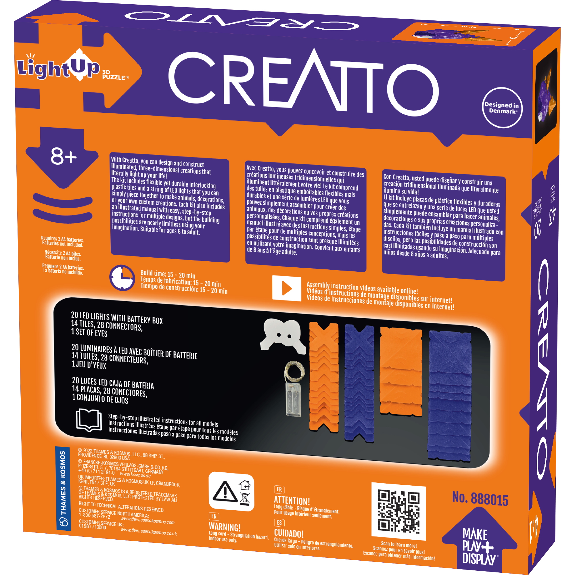 Creatto Flashy Fish and Silly Swimmers - Light Up 3D Puzzle    