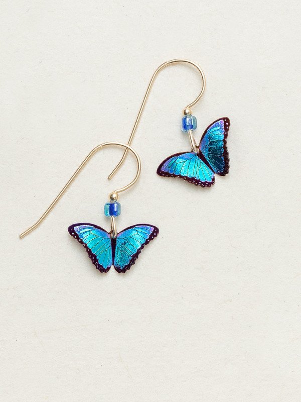 Holly Yashi Bella Butterfly Earrings - Blue Radiance
