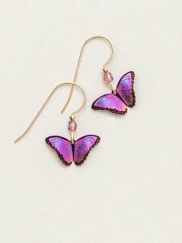 Holly Yashi Bella Butterfly Earrings - Ultra Violet