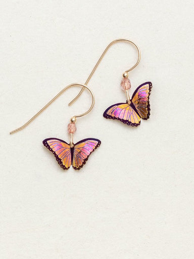 Holly Yashi Petite Bella Butterfly Earrings - Living Coral    