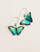 Holly Yashi Bella Butterfly Earrings - Green Flash    