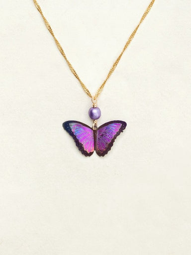 Holly Yashi Bella Butterfly Pendant Necklace - Ultra Violet    