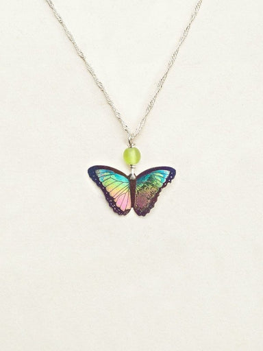 Holly Yashi Bella Butterfly Pendant Necklace - Island Green    