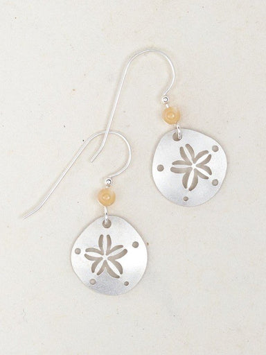 Holly Yashi Sand Dollar Earrings - Silver    
