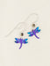 Holly Yashi Dragonfly Earrings - Purple    