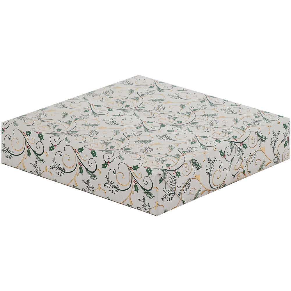 Jumbo Roll Wrapping Paper - Foil Embossed Trumpet of Filigree    