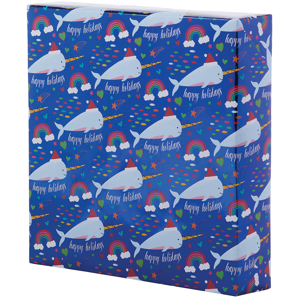Jumbo Roll Wrapping Paper - Narwhaliday Dreams    