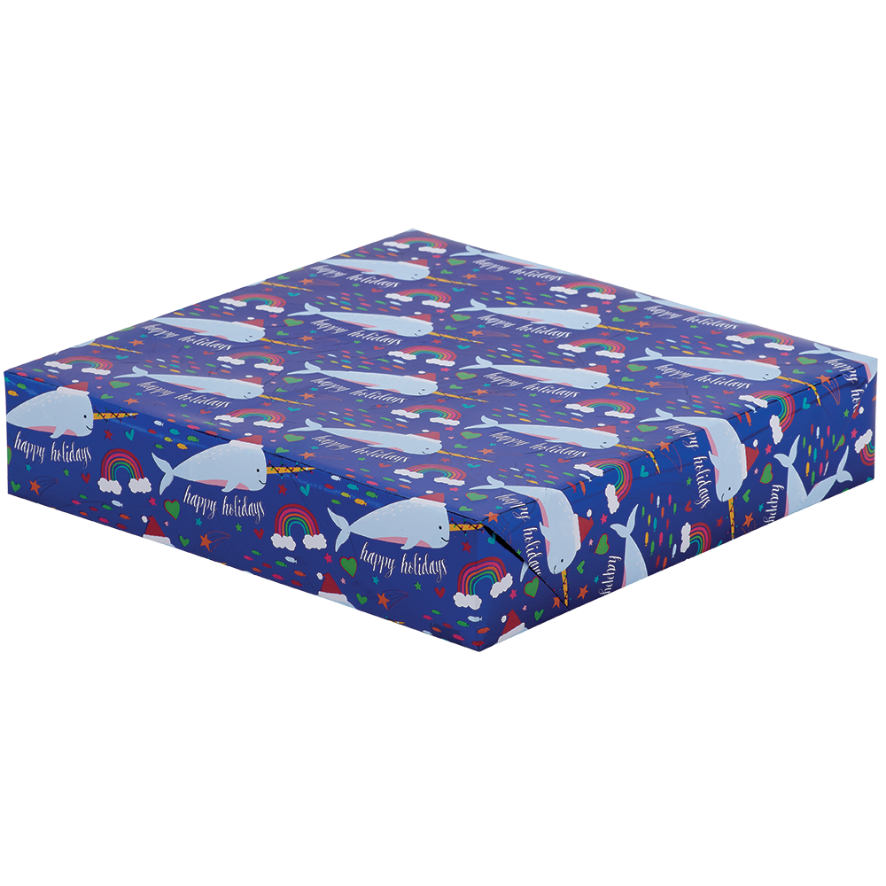 Jumbo Roll Wrapping Paper - Narwhaliday Dreams    