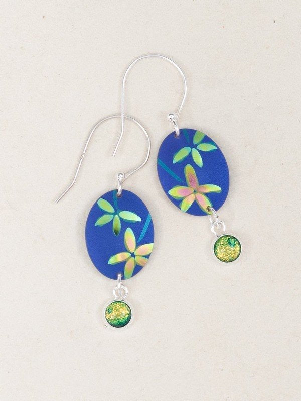 Holly Yashi Firelight Earrings - Blue    
