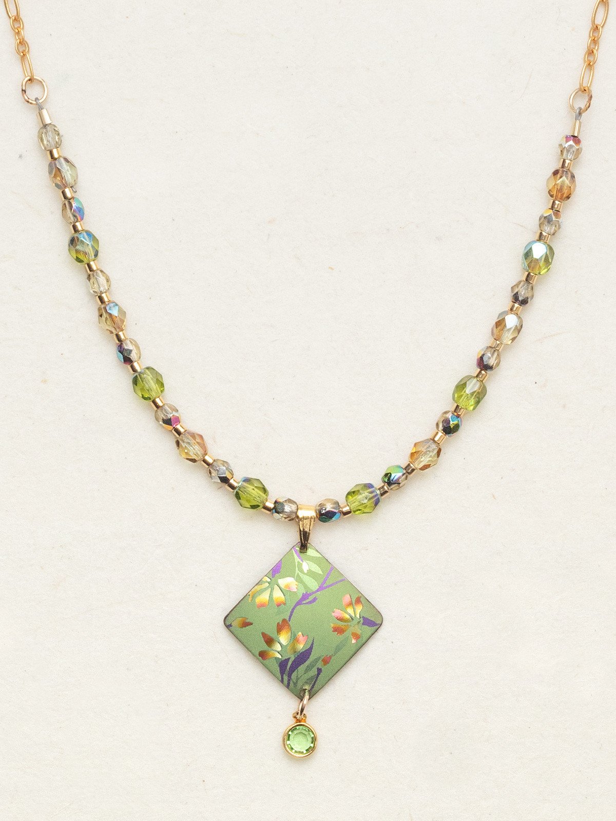 Holly Yashi Garden Sonnet Beaded Necklace - Green    