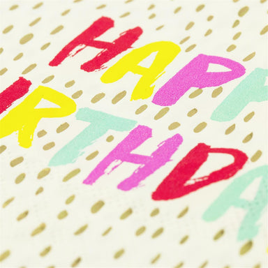 Color Brushed Happy Birthday ! - Cocktail Napkin    