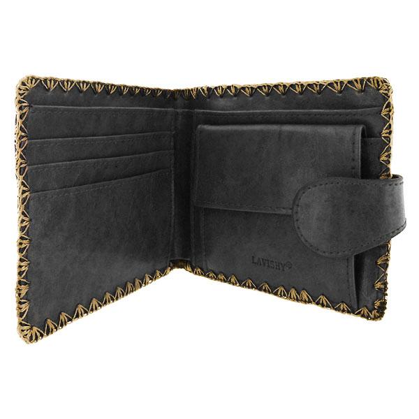 Lavishy Embroidered Butterfly - Medium Flat Wallet    