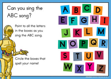 Star Wars Workbook - Preschool ABC Fun    