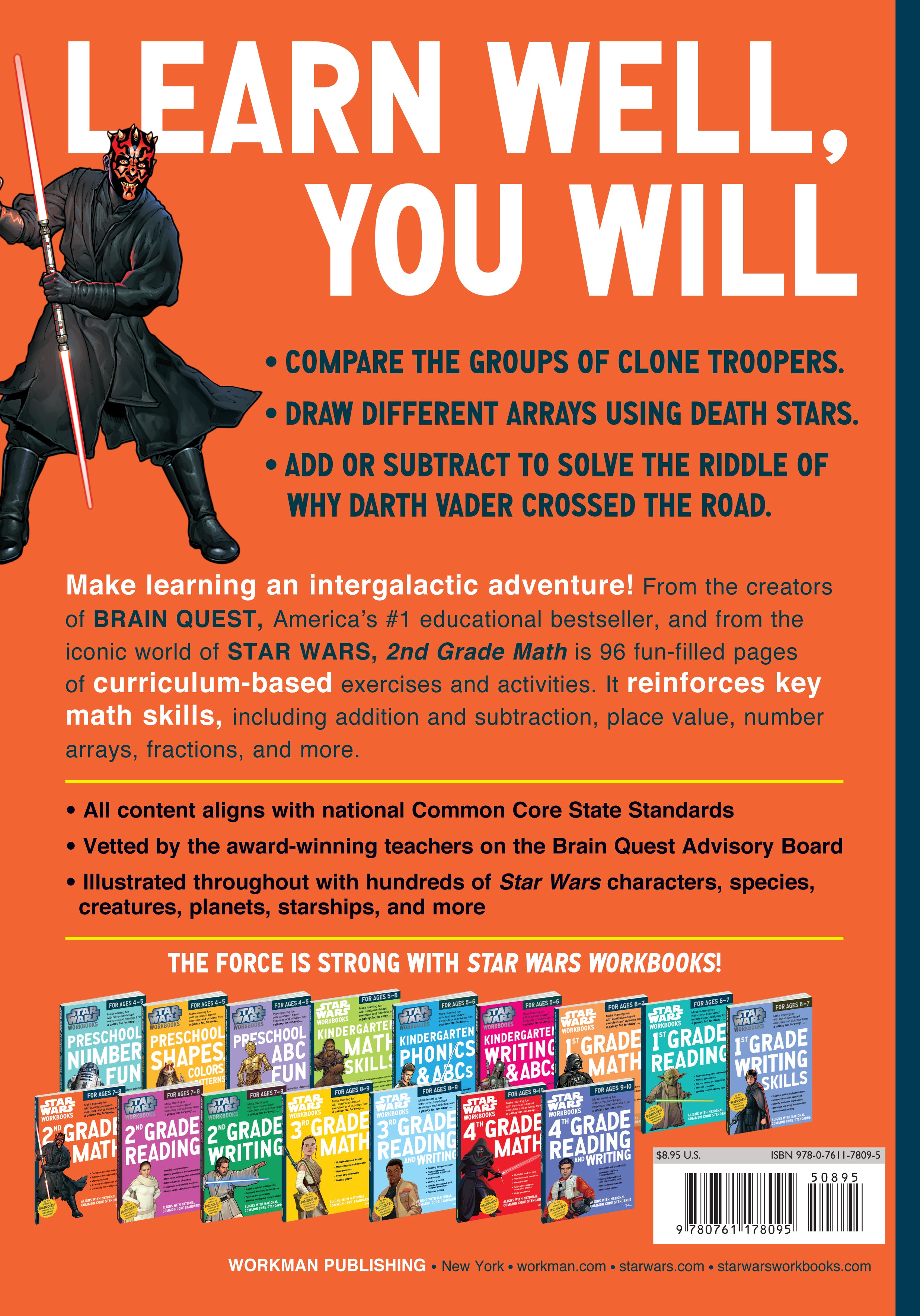Star Wars Workbooks - 2nd Grade Math    