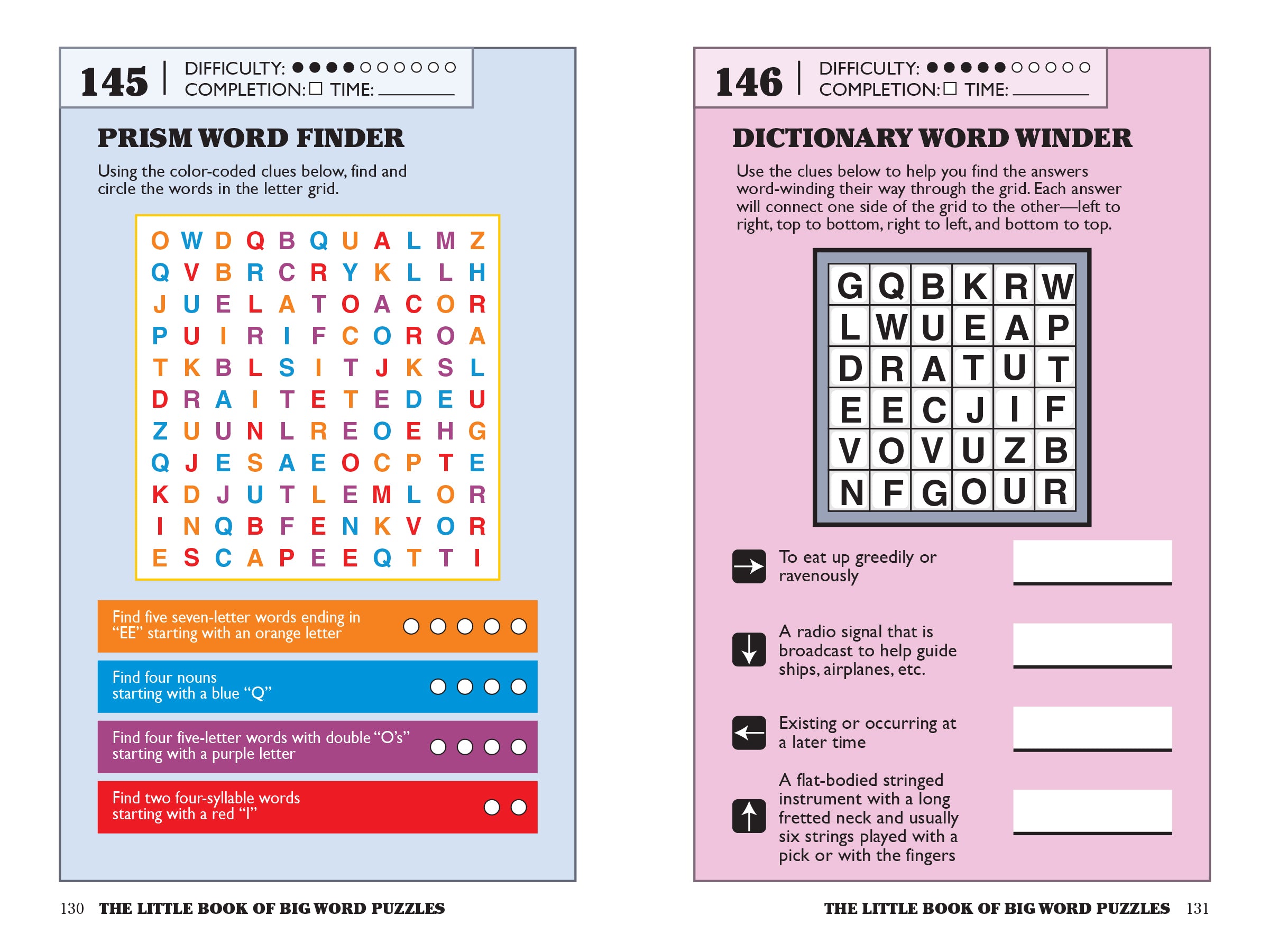 The Little Book of Big Word Puzzles    