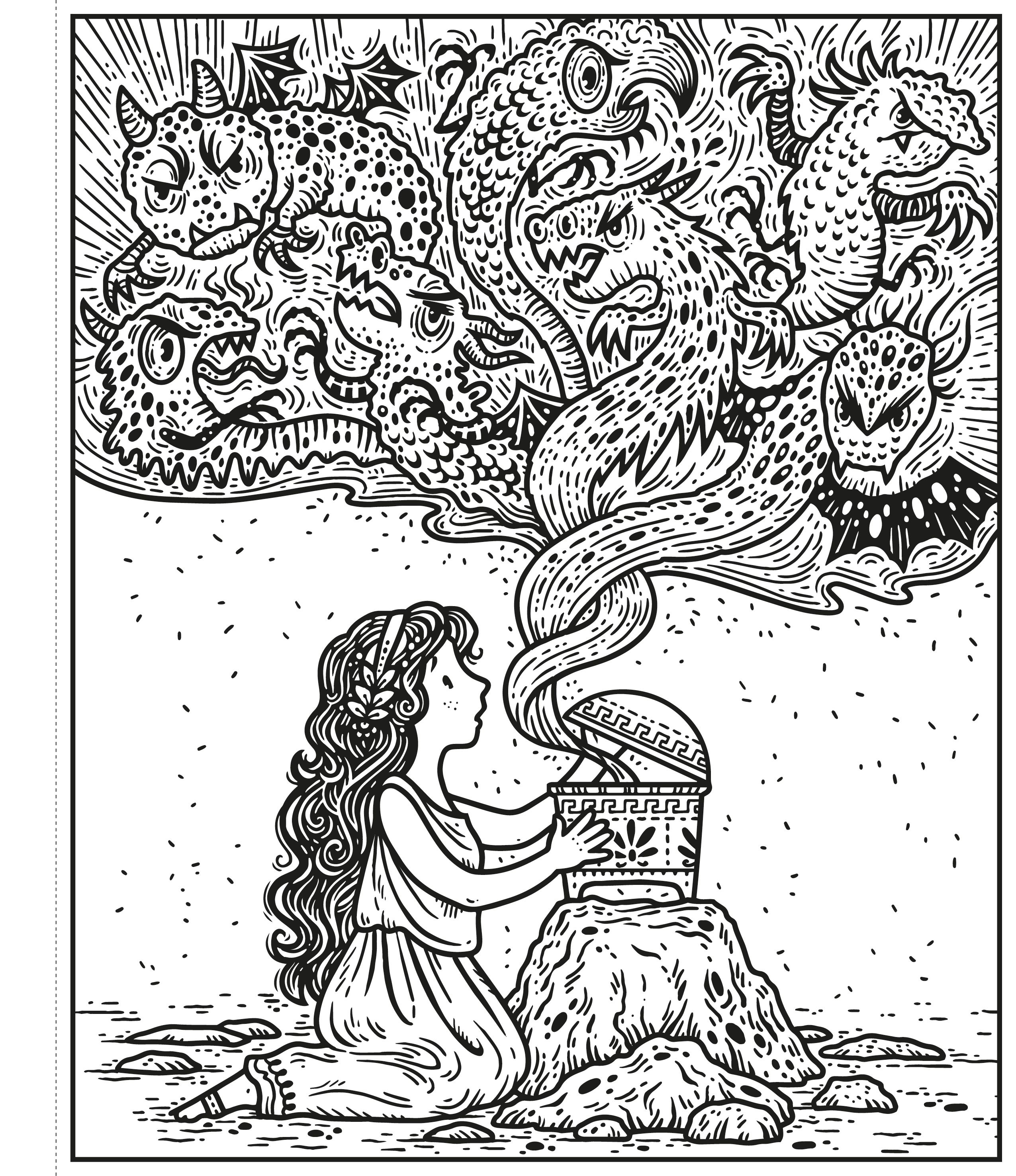 Greek Myths - Magic Painting Book    