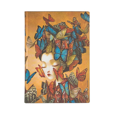Paperblanks Madame Butterfly Lined Midi Flexis Softcover Notebook    