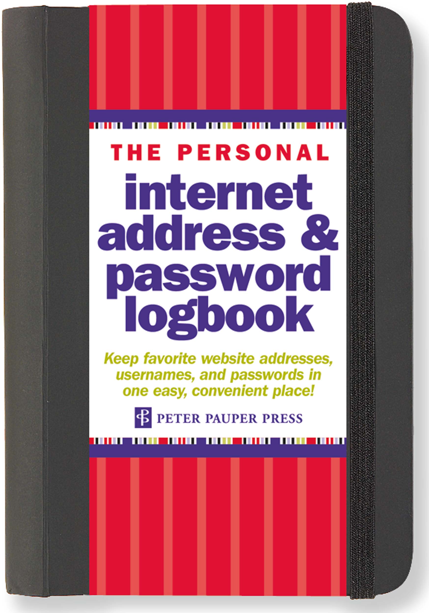 Personal Internet Address & Password Logbook    