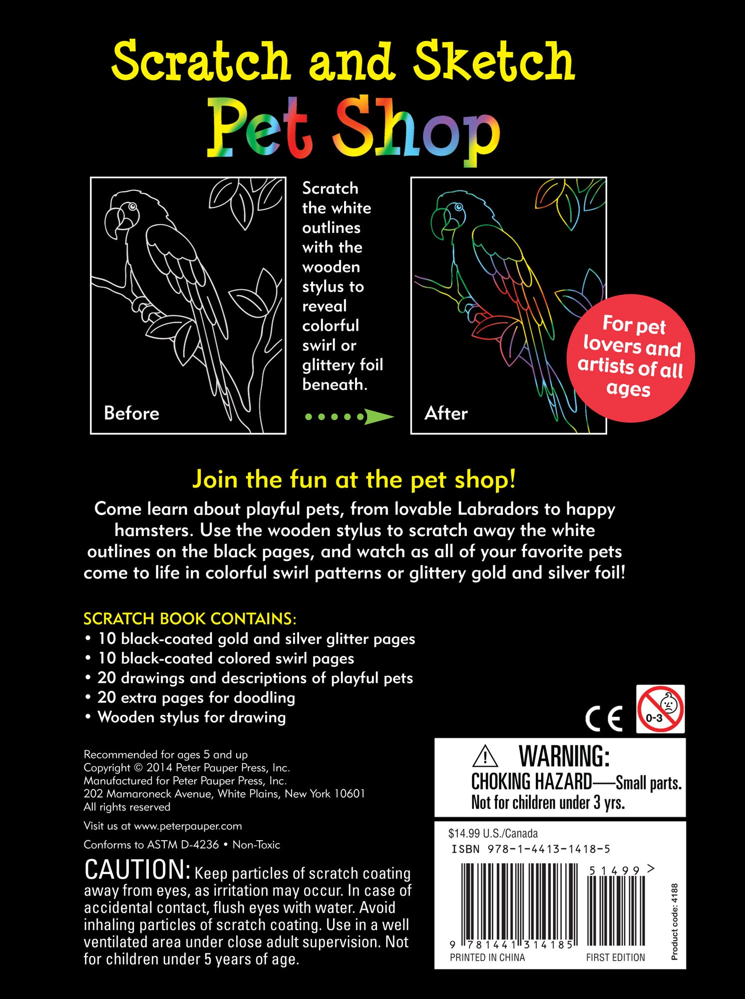 Scratch And Sketch - Pet Shop    