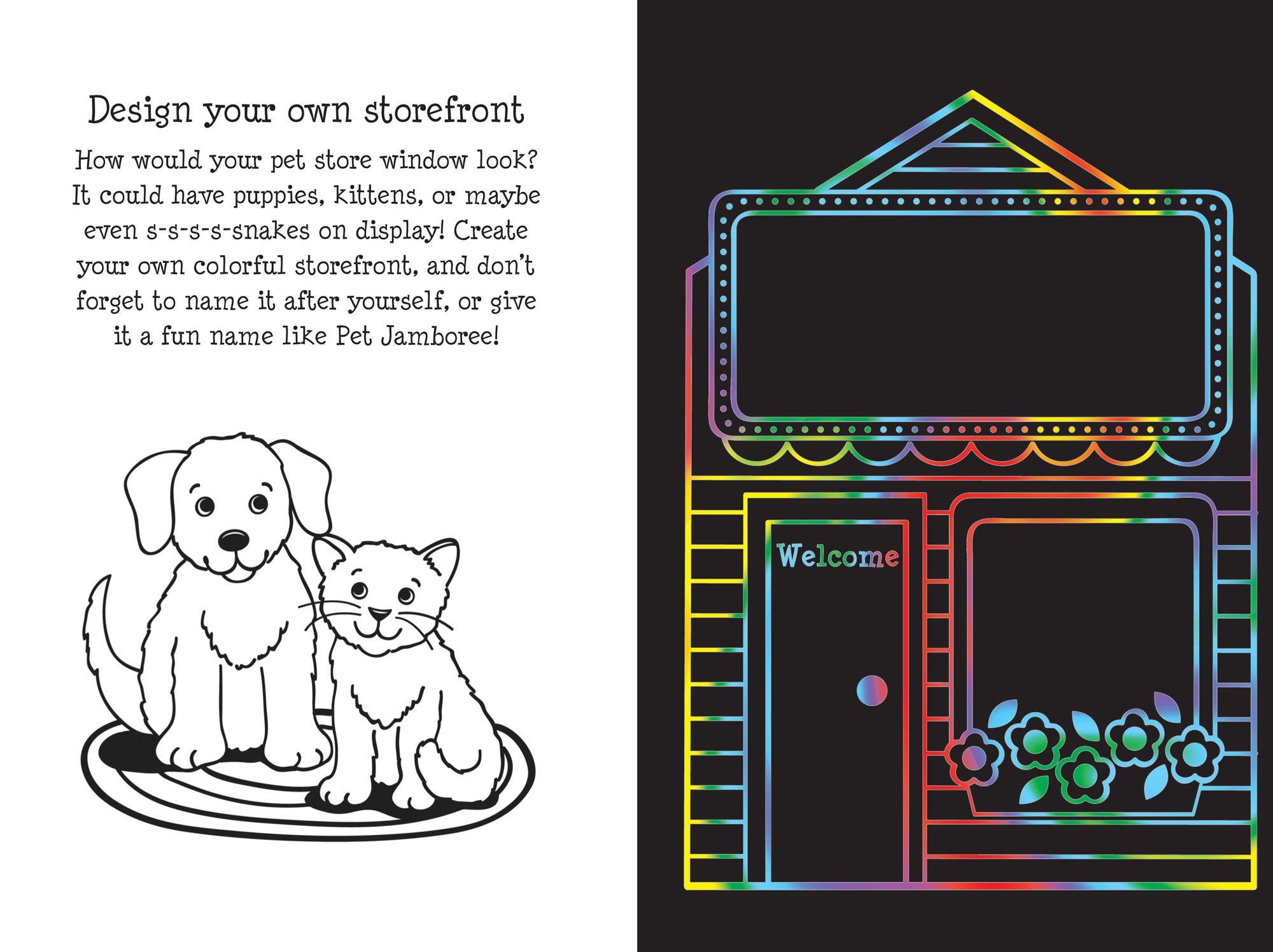 Scratch And Sketch - Pet Shop    