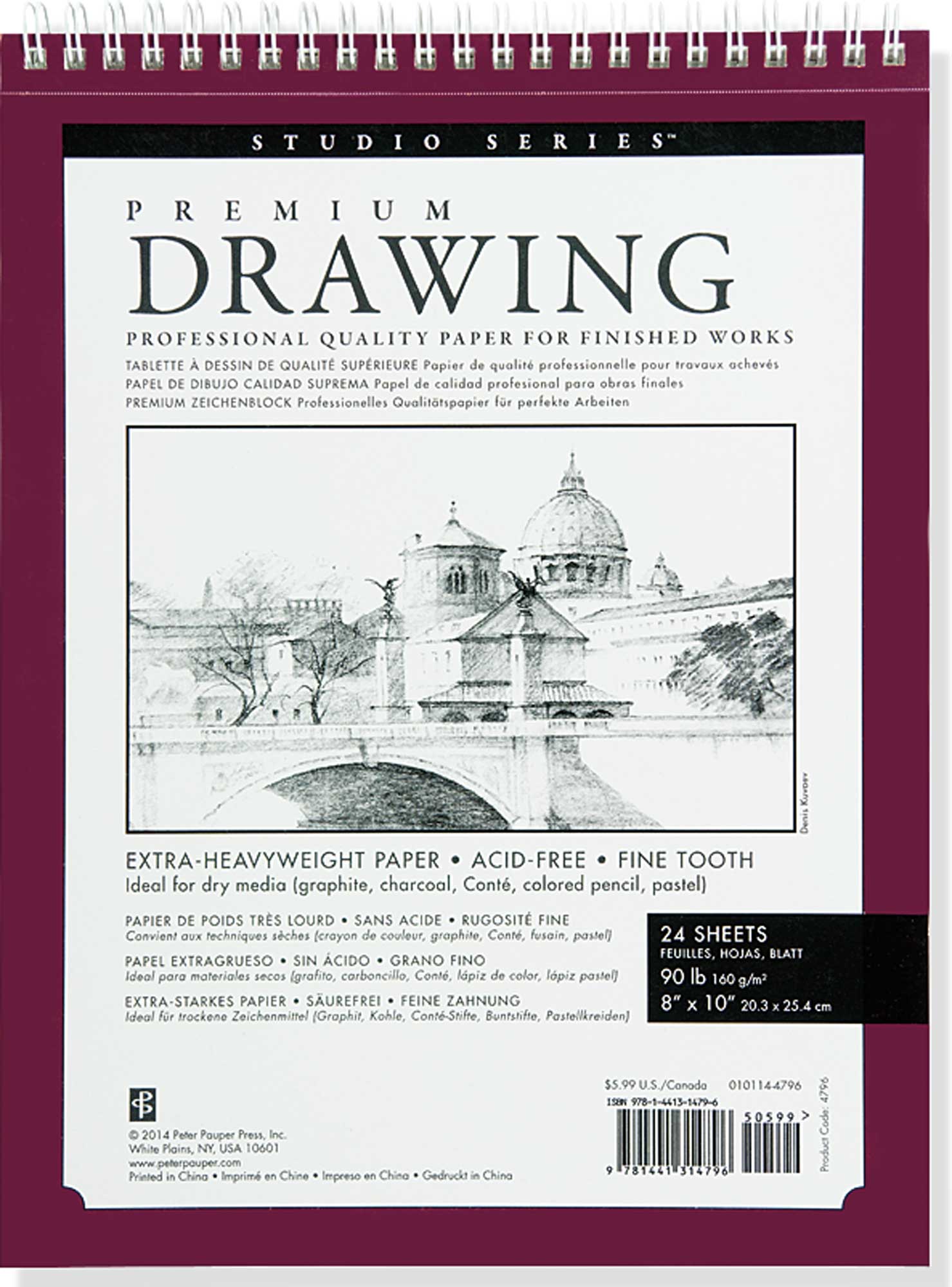 Studio Series 8x10 Premium Drawing Pad    