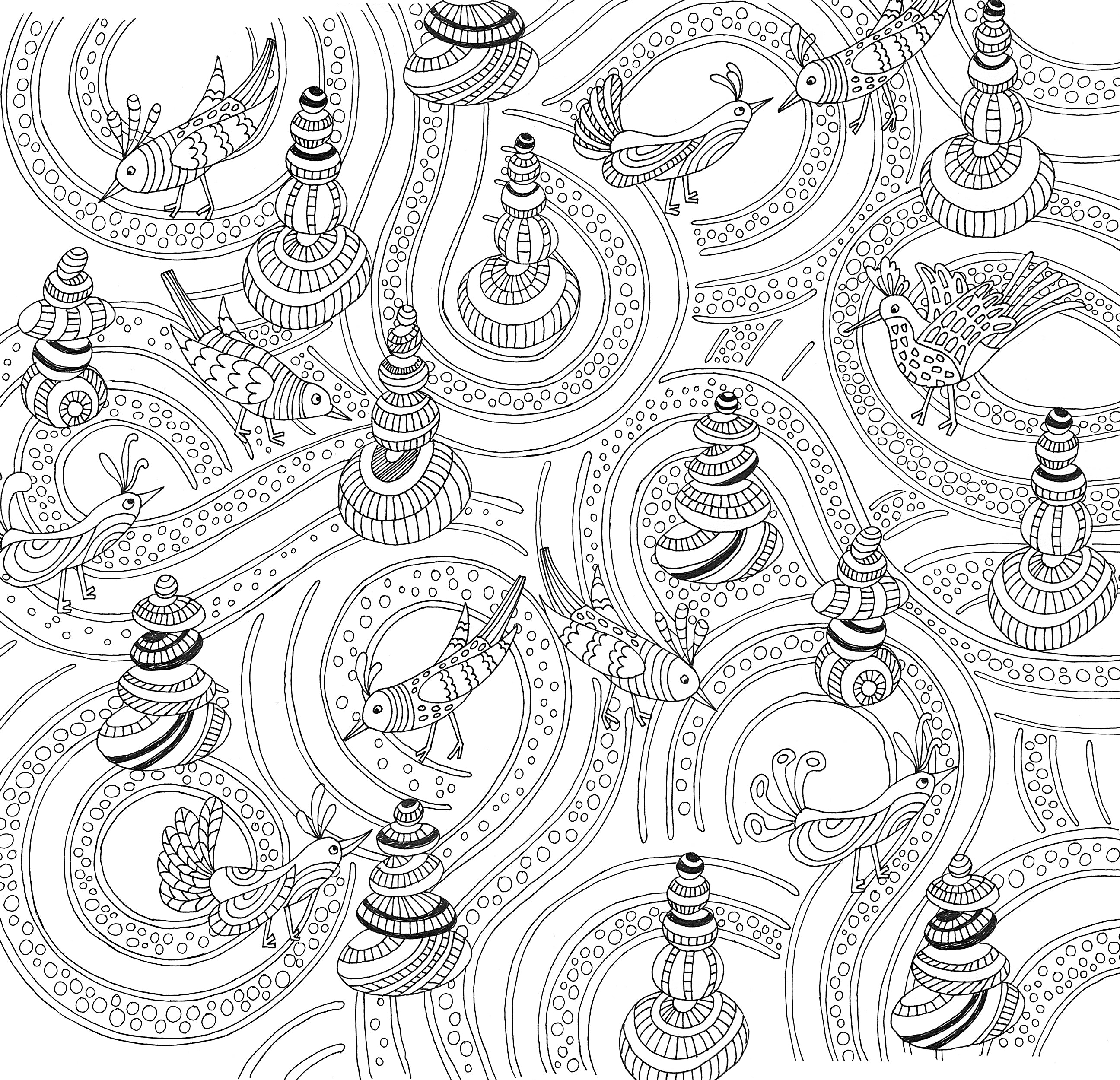 Zen Garden - Artist's Coloring Book    