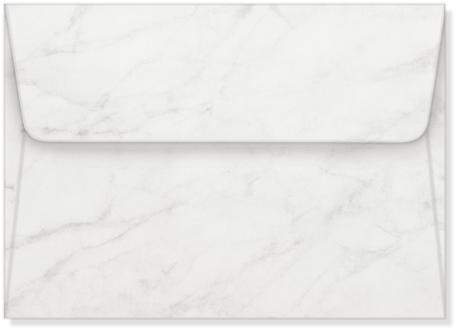 Boxed Thank You Note - White Marble    