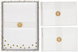 Stationery Paper and Envelopes - Gold Dots    