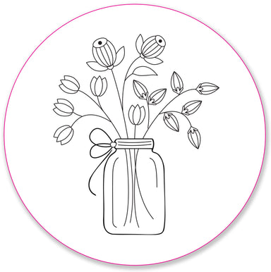 Embroidery Pattern Transfers - Set of 10 Blooms & Succulents    