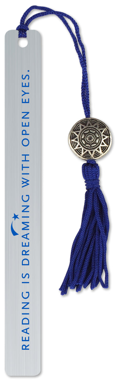 Metal Bookmark - Reading Is Dreaming With Open Eyes    