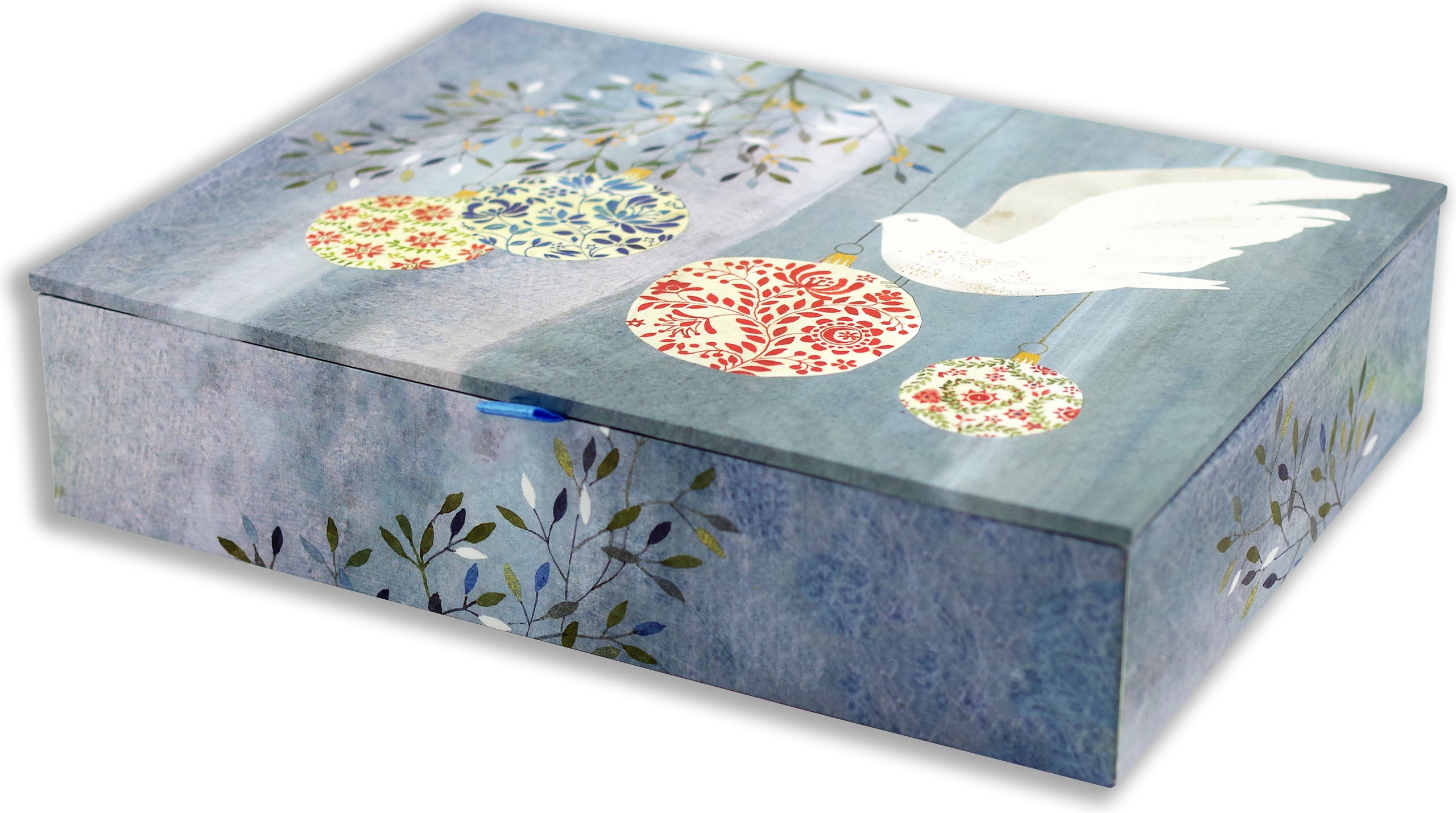 Deluxe Boxed Christmas Cards - Festive Dove    