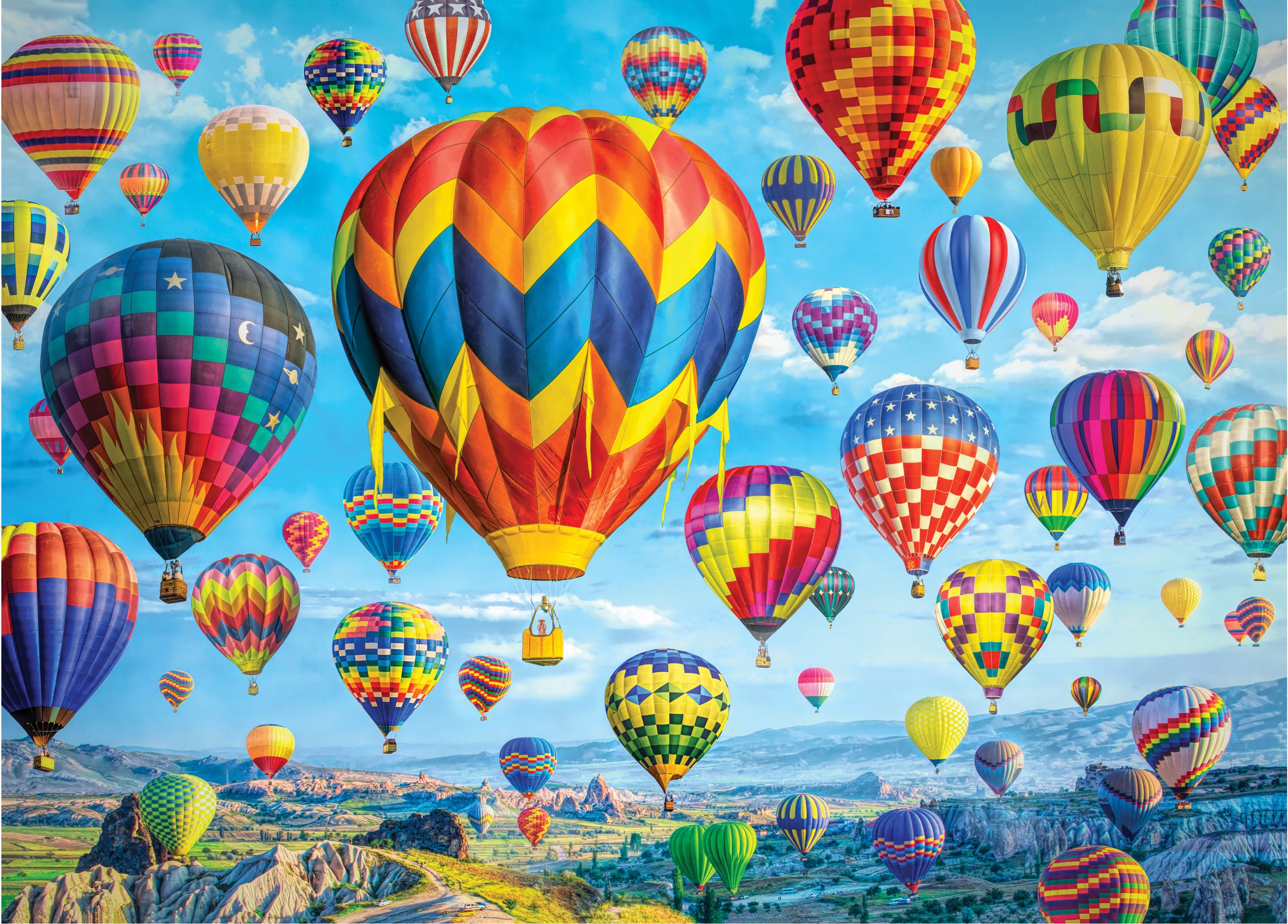 Balloons In Flight 1000 Piece Puzzle    