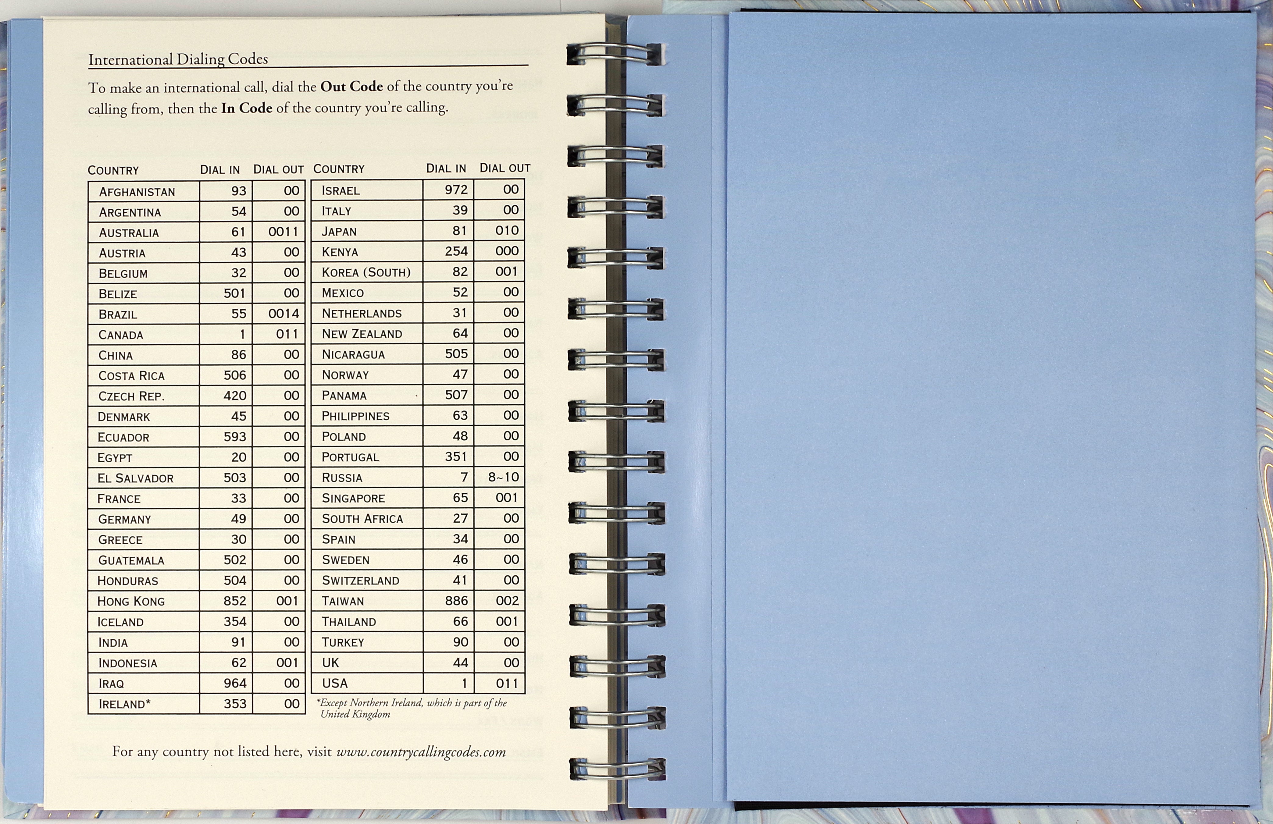 Address Book - Blue Agate    