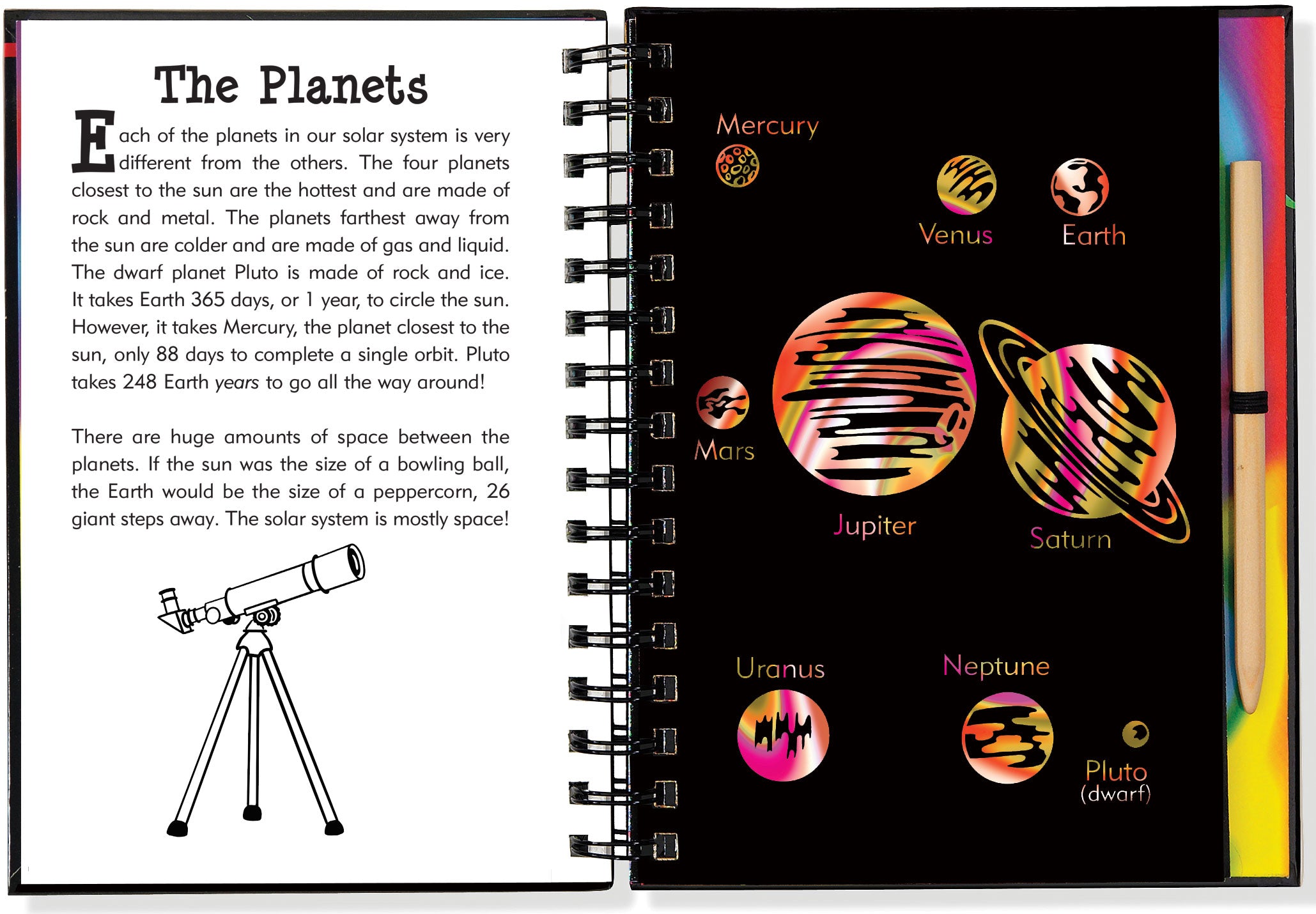 Scratch And Sketch - Solar System    
