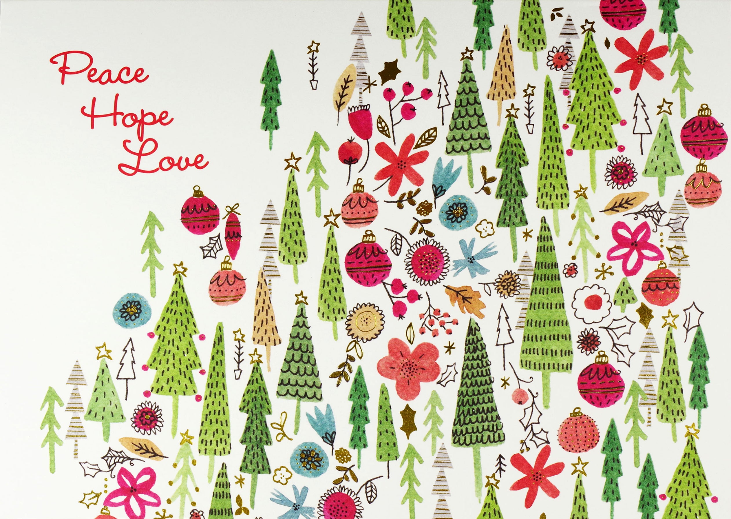 Deluxe Boxed Christmas Card - Merry Medley    