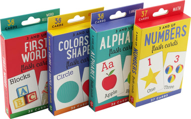 Flash Card Set of 4 Decks - Language, Math, and Vocabulary    