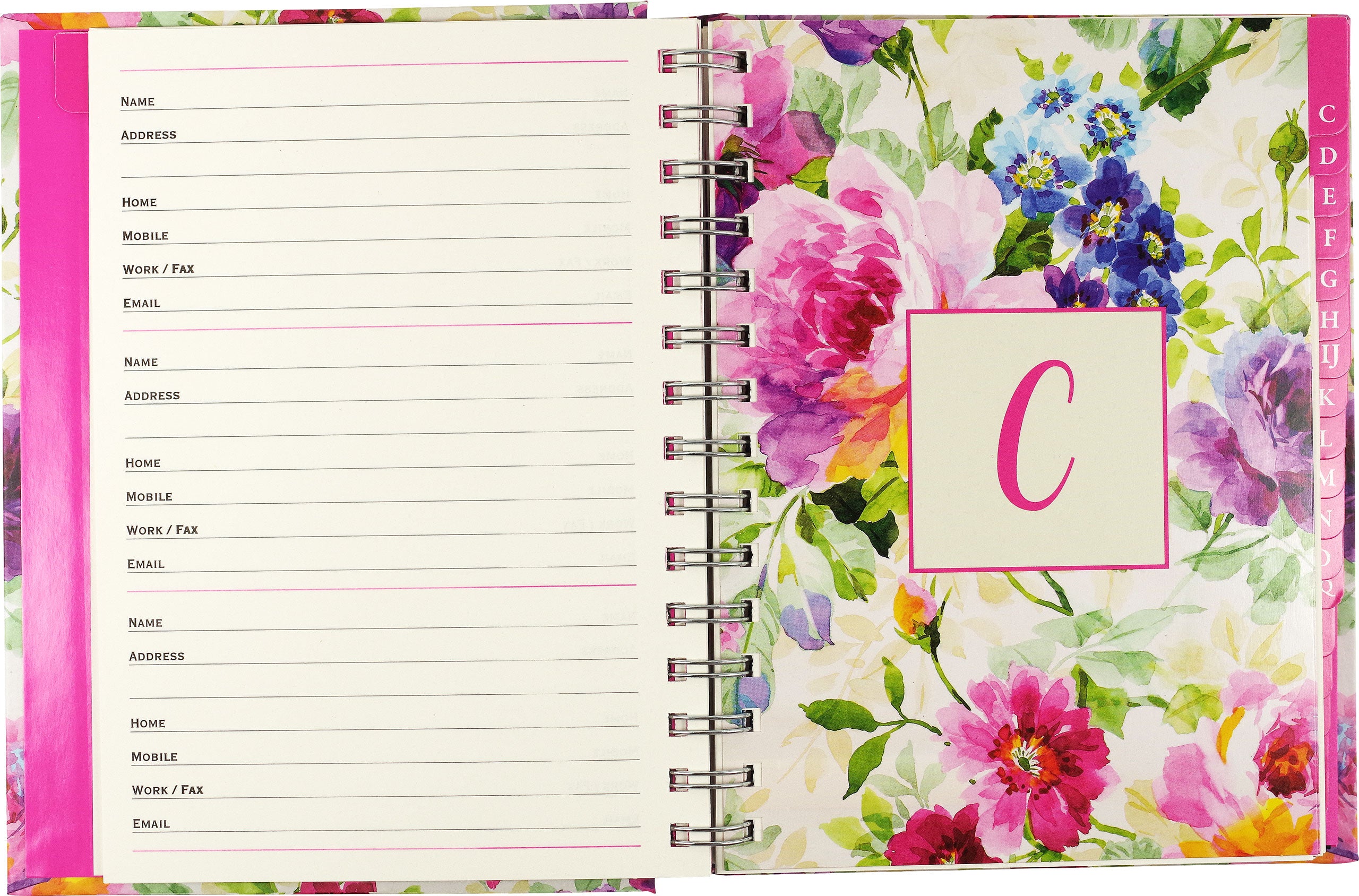 Peony Garden - Large Address Book    