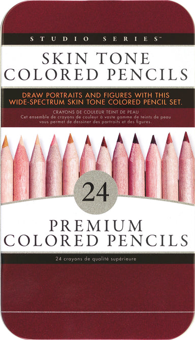 Skin Tone Colored Pencils - 24 Premium Colored Pencils    