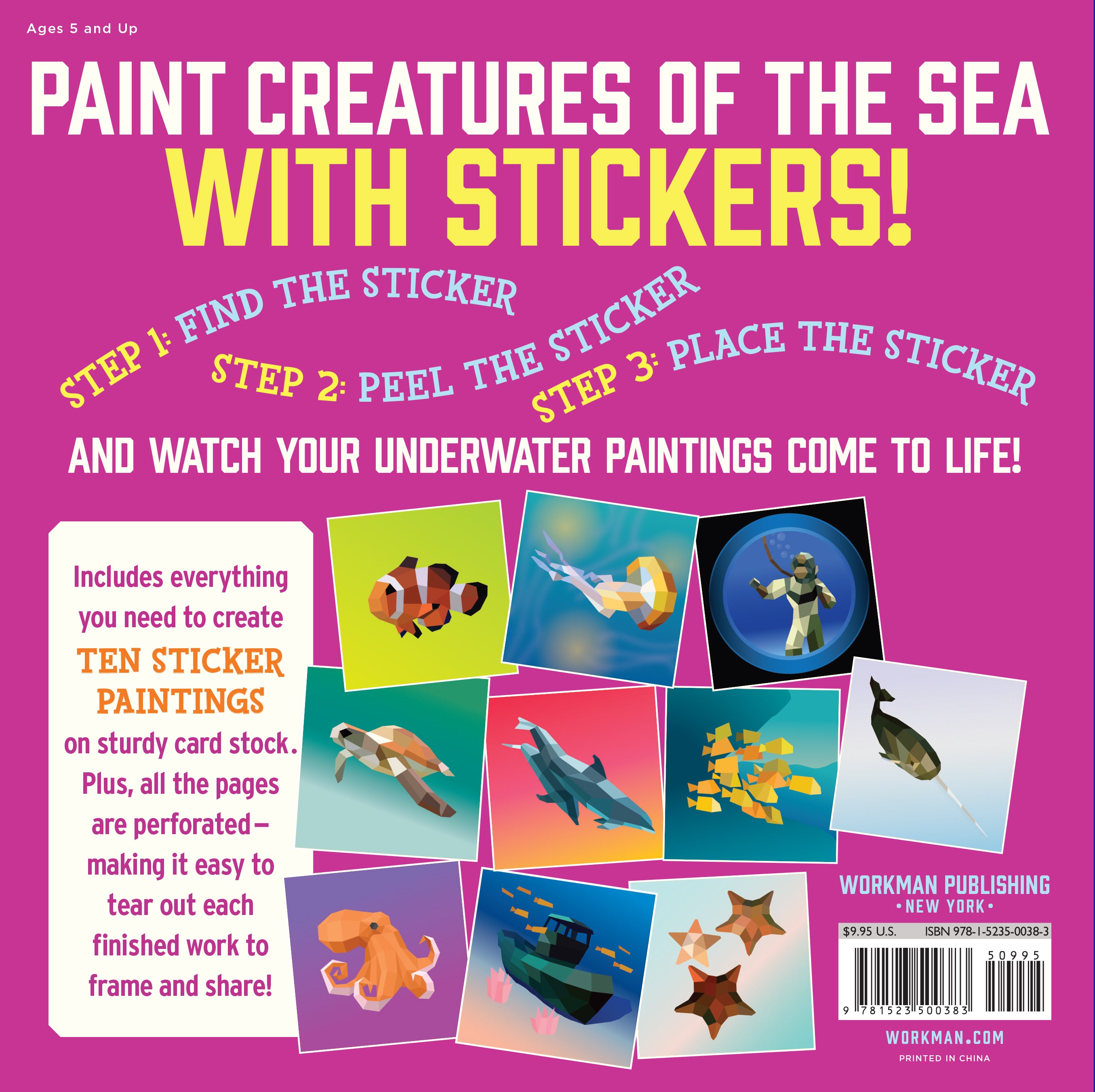 Paint By Sticker Kids - Under The Sea    
