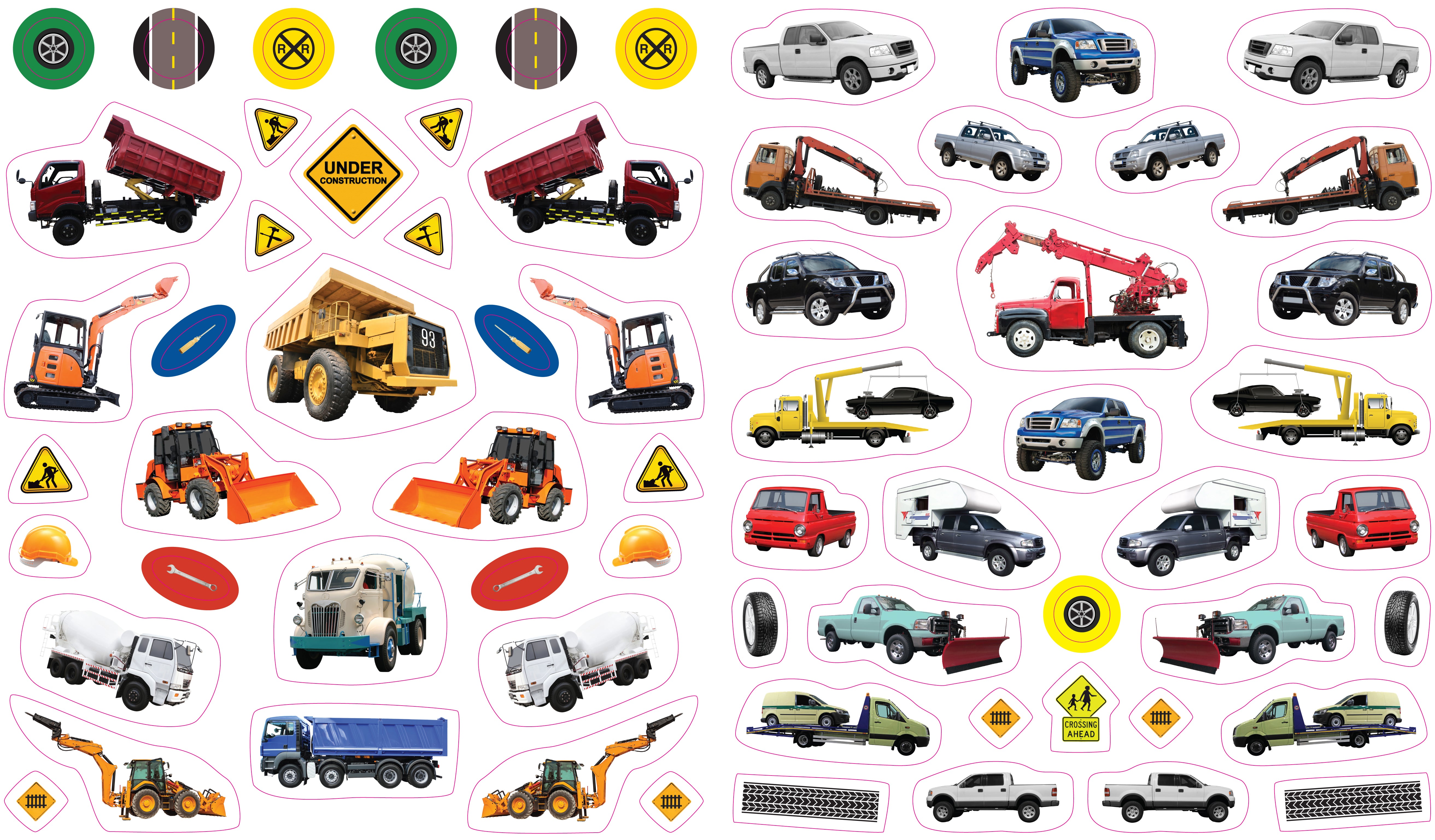 Eye Like Sticker Book - Trucks    