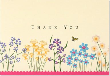 Boxed Thank You Cards - Sparkly Garden    