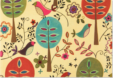 Boxed Note Cards - Folk Art Birds    