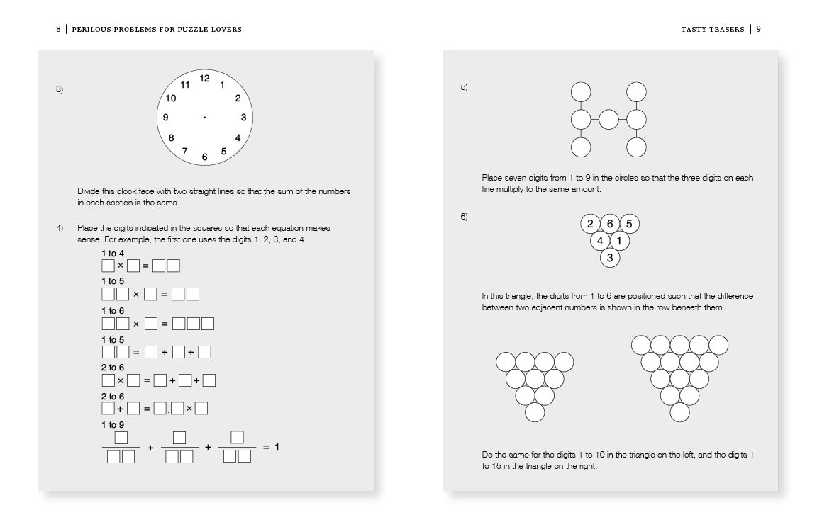 Perilous Problems For Puzzle Lovers    