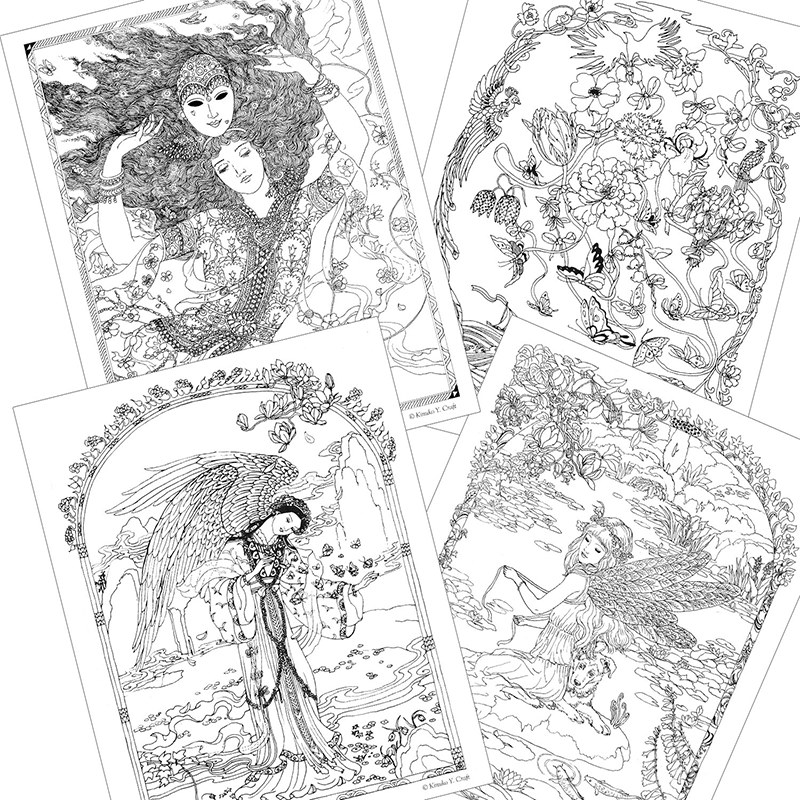 Myth & Magic - An Enchanted Fantasy Coloring Book    