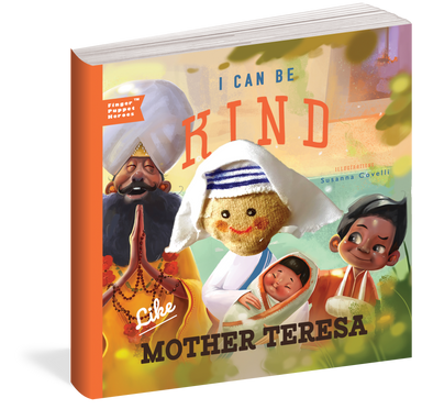 I Can Be Kind Like Mother Teresa Finger Puppet Book    