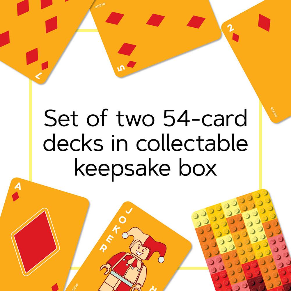 Lego Brick Playing Cards - 2 Deck Set    
