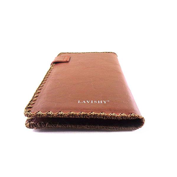 Lavishy Embroidered Polish Style Flora - Large Flat Vegan Wallet    